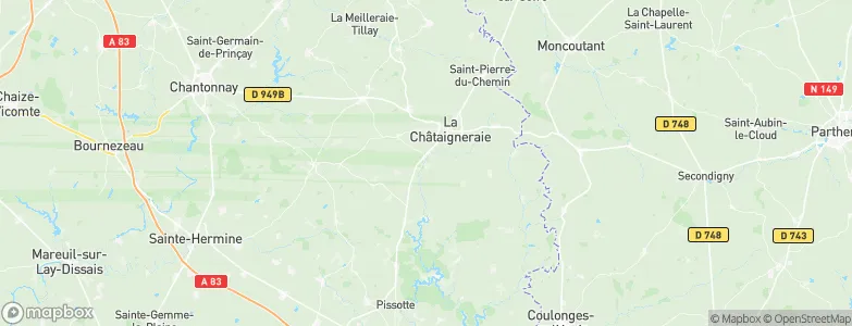 Antigny, France Map
