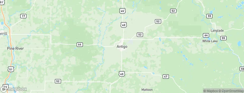 Antigo, United States Map
