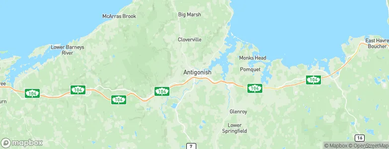 Antigonish, Canada Map