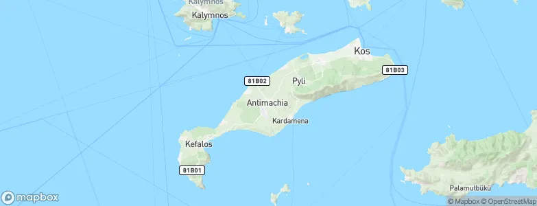 Antimácheia, Greece Map