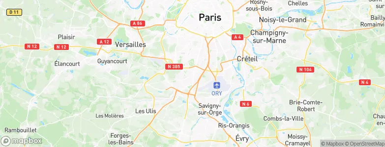 Antony, France Map