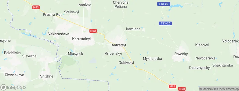 Antratsit, Ukraine Map