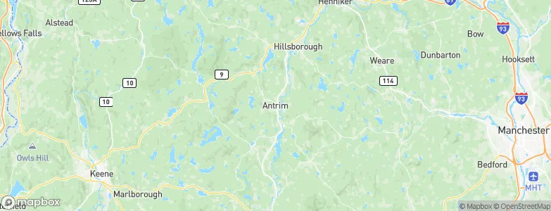 Antrim, United States Map