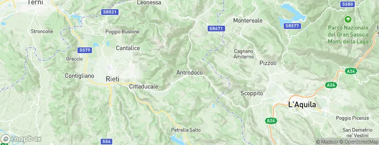 Antrodoco, Italy Map