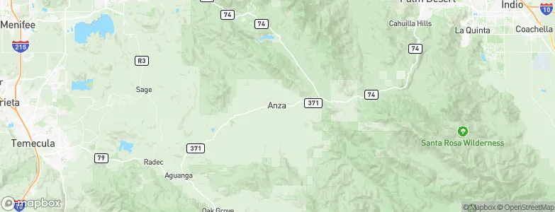 Anza, United States Map