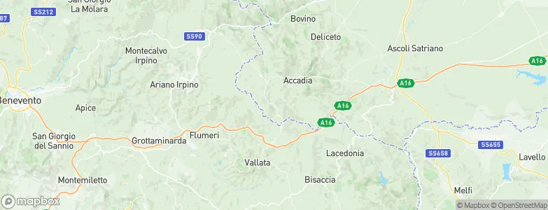 Anzano di Puglia, Italy Map