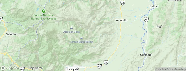 Anzoátegui, Colombia Map