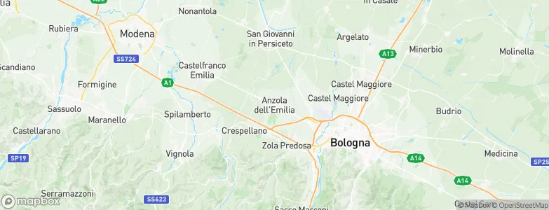 Anzola dell'Emilia, Italy Map