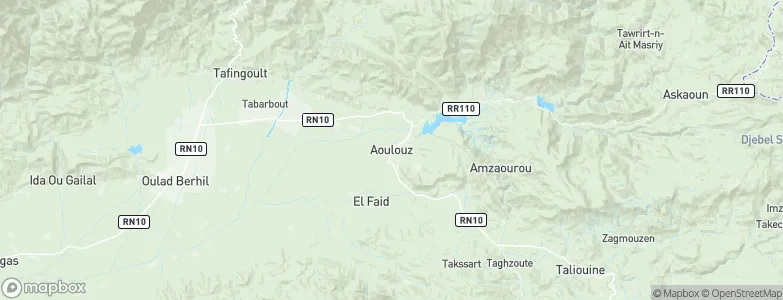 Aoulouz, Morocco Map