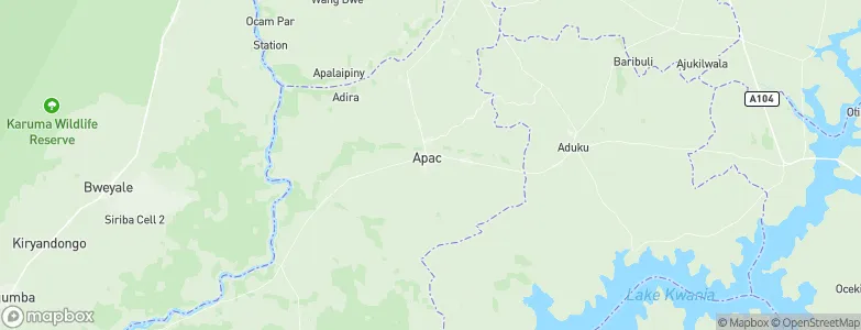 Apac, Uganda Map