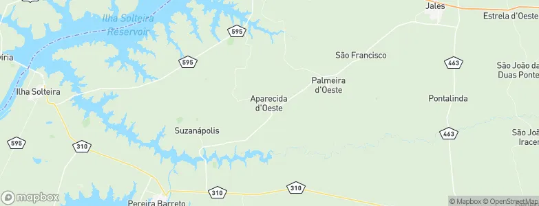 Aparecida d'Oeste, Brazil Map