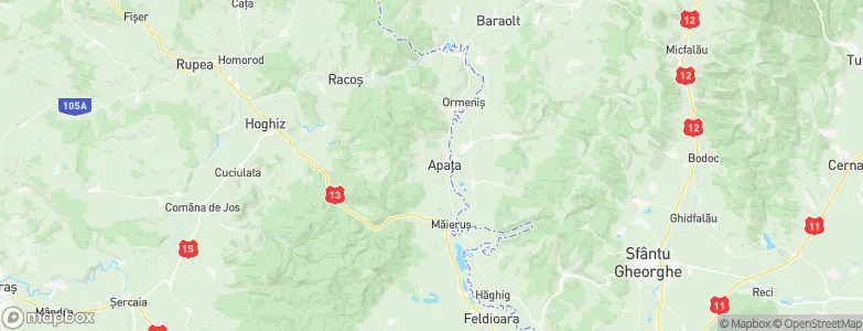 Apaţa, Romania Map