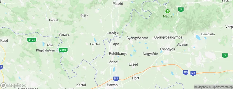 Apc, Hungary Map