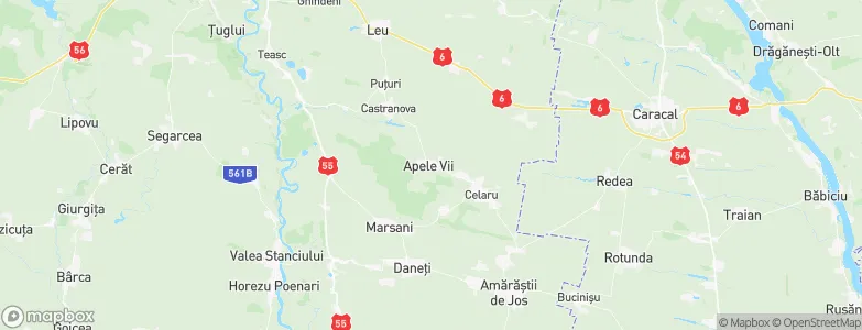 Apele Vii, Romania Map