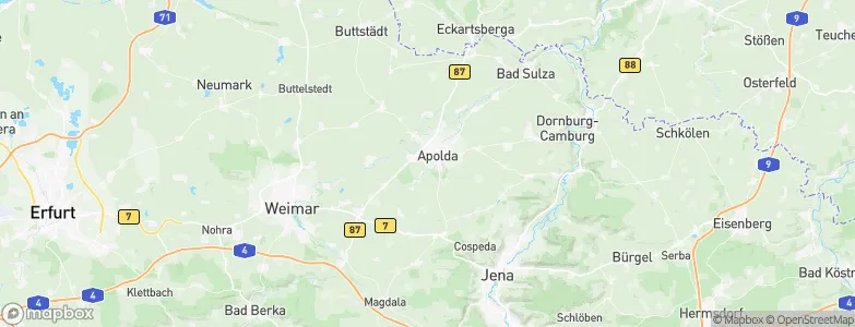 Apolda, Germany Map