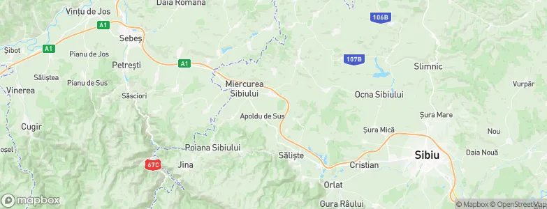 Apoldu de Jos, Romania Map