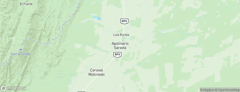 Apolinario Saravia, Argentina Map