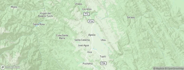 Apolo, Bolivia Map