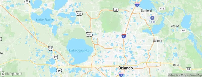 Apopka, United States Map