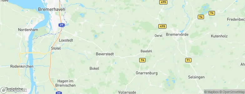 Appeln, Germany Map