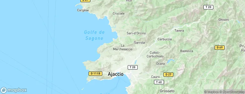 Appietto, France Map