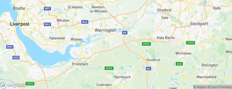 Appleton Thorn, United Kingdom Map