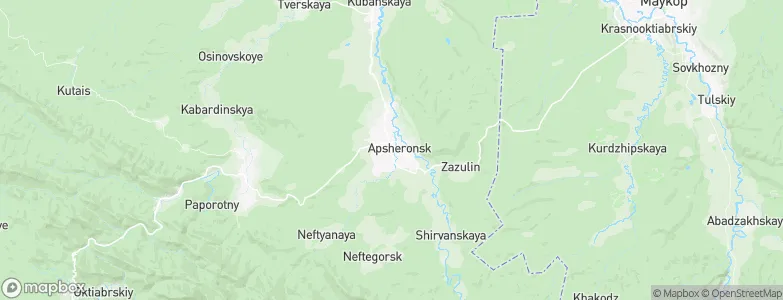 Apsheronsk, Russia Map