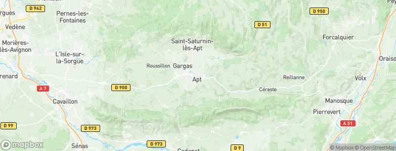 Apt, France Map