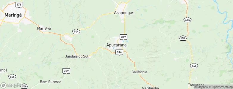 Apucarana, Brazil Map