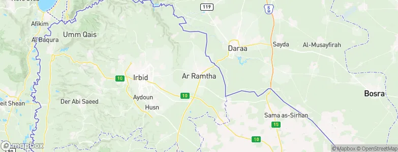 Ar Ramtha, Jordan Map