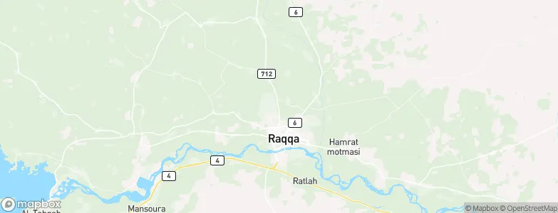Ar-Raqqah Governorate, Syria Map