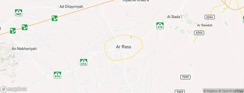 Ar Rass, Saudi Arabia Map