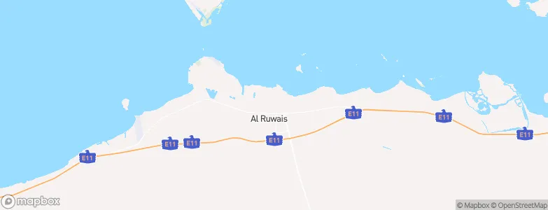 Ar Ruways, United Arab Emirates Map