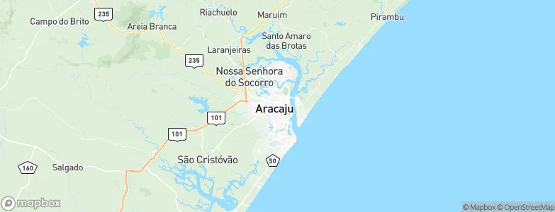 Aracaju, Brazil Map