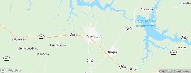 Araçatuba, Brazil Map