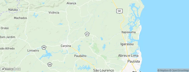 Araçoiaba, Brazil Map