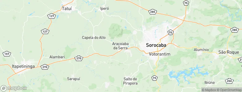 Araçoiaba da Serra, Brazil Map