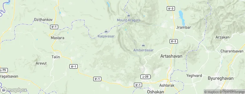 Aragatsotn Province, Armenia Map