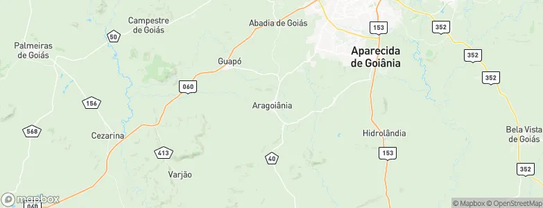 Aragoiânia, Brazil Map