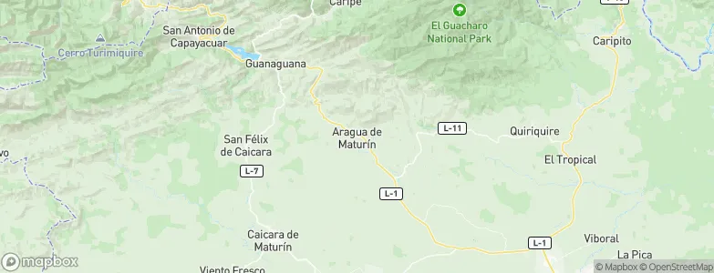 Aragua, Venezuela Map