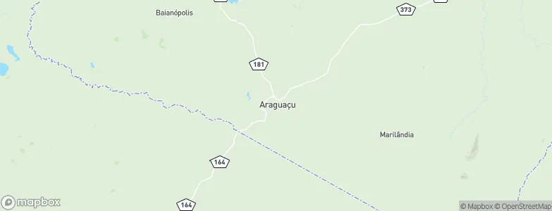 Araguaçu, Brazil Map