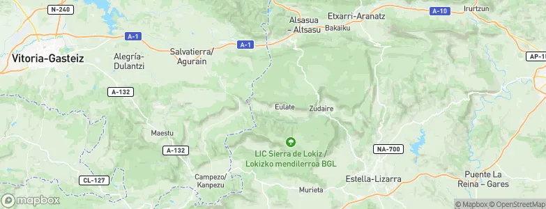 Aranarache, Spain Map