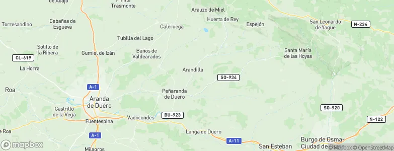 Arandilla, Spain Map