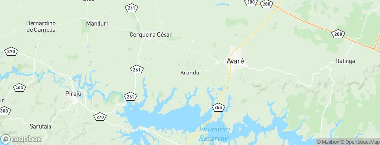 Arandu, Brazil Map
