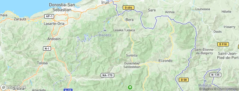 Arantza, Spain Map