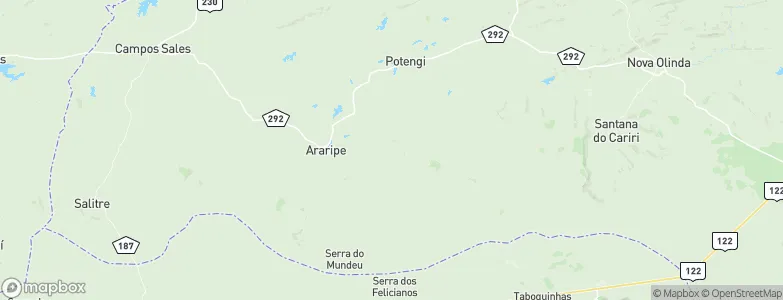 Araripe, Brazil Map