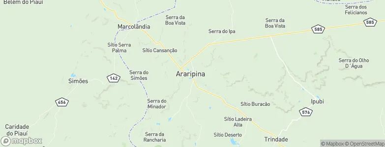 Araripina, Brazil Map