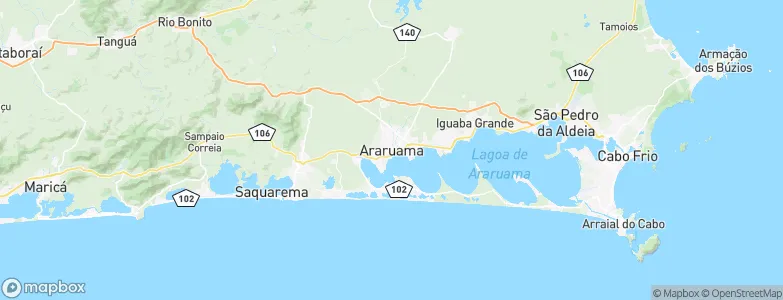 Araruama, Brazil Map
