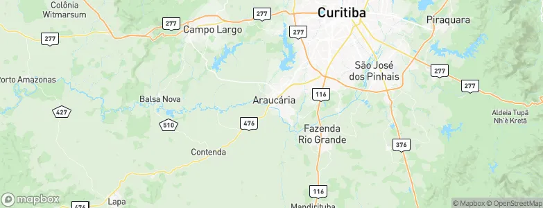 Araucária, Brazil Map