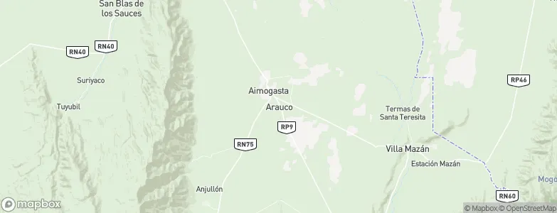 Arauco, Argentina Map